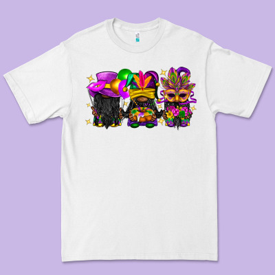 Mardi Gras Afro Gnomies Premium Tee Designed By Bundleandbundleshop