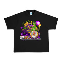 Black Mardi Gras gnome on the truck Urban Heavy Tee - NancyCooperArtShop