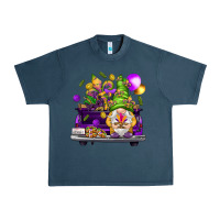 Midnight Navy Mardi Gras gnome on the truck Urban Heavy Tee - NancyCooperArtShop