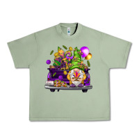 Oil Green Mardi Gras gnome on the truck Urban Heavy Tee - NancyCooperArtShop