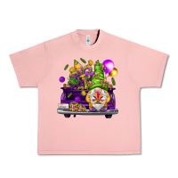 Salmon Mardi Gras gnome on the truck Urban Heavy Tee - NancyCooperArtShop