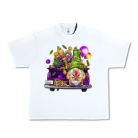 White Mardi Gras gnome on the truck Urban Heavy Tee - NancyCooperArtShop