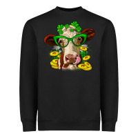 St. Patrick's Day Cow Heavyweight Sweatshirt | Teevron