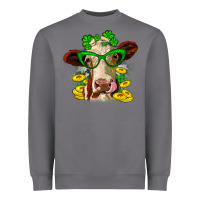 Storm St. Patrick's Day cow Heavyweight Sweatshirt - OliviaCreatesArt