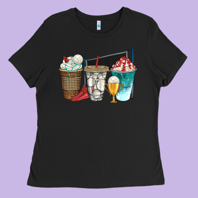 Western Volleyball Coffee Cups Bbs Ladies Tee Designed By Bundleandbundleshop