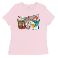 Bubblegum Pink western volleyball coffee cups bbs Ladies Tee - BundleAndBundleShop