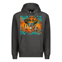Charcoal Heather wild soul boho bull skull Premium Hoodie - RanaPortraitStore