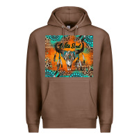 Chestnut wild soul boho bull skull Premium Hoodie - RanaPortraitStore