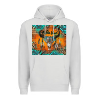 Dove Grey wild soul boho bull skull Premium Hoodie - RanaPortraitStore
