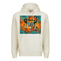 Oatmeal Heather wild soul boho bull skull Premium Hoodie - RanaPortraitStore