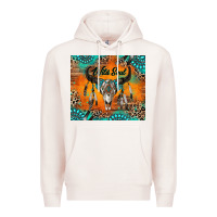 Pale Pink wild soul boho bull skull Premium Hoodie - RanaPortraitStore