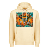 Pina Colada wild soul boho bull skull Premium Hoodie - RanaPortraitStore