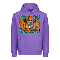 Purple wild soul boho bull skull Premium Hoodie - RanaPortraitStore