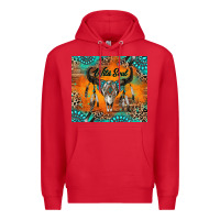Red wild soul boho bull skull Premium Hoodie - RanaPortraitStore