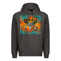 Smoke wild soul boho bull skull Premium Hoodie - RanaPortraitStore