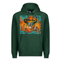 Sports Green wild soul boho bull skull Premium Hoodie - RanaPortraitStore