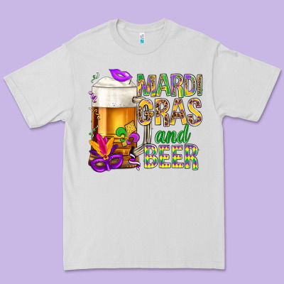 Mardi Gras And Beer Premium Tee Designed By Bundleandbundleshop
