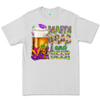 Dove Grey Mardi Gras and beer Premium Tee - BundleAndBundleShop