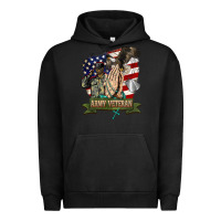 Pigment Black army veteran  pray Urban Hoodie - BarkalooDesign