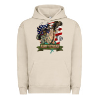 Pigment French Oak army veteran  pray Urban Hoodie - BarkalooDesign