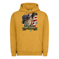 Pigment Peanut Butter army veteran  pray Urban Hoodie - BarkalooDesign