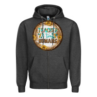 Charcoal Heather teacher of tiny earrings Zipper Hoodie - BundleAndBundleShop
