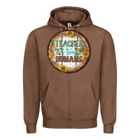 Chestnut teacher of tiny earrings Zipper Hoodie - BundleAndBundleShop
