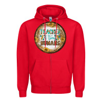 Red teacher of tiny earrings Zipper Hoodie - BundleAndBundleShop