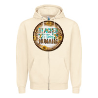 Sandshell teacher of tiny earrings Zipper Hoodie - BundleAndBundleShop