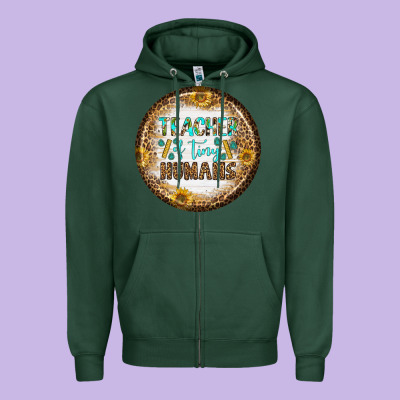 Teacher Of Tiny Earrings Zipper Hoodie Designed By Bundleandbundleshop