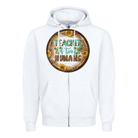 White teacher of tiny earrings Zipper Hoodie - BundleAndBundleShop