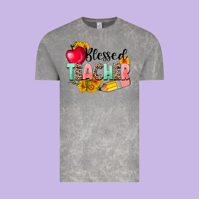 Blessed Teacher Vintage Tee Designed By Nancycooperartshop