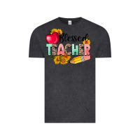 Vintage Black blessed teacher Vintage Tee - NancyCooperArtShop