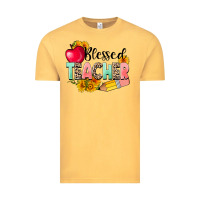 Vintage Mustard blessed teacher Vintage Tee - NancyCooperArtShop