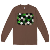 Chestnut Soccer leopard glitter background Long Sleeve Tee - HowdyJamesFarm