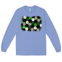 Colony Blue Soccer leopard glitter background Long Sleeve Tee - HowdyJamesFarm