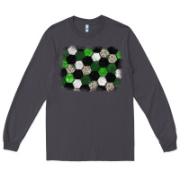 Smoke Soccer leopard glitter background Long Sleeve Tee - HowdyJamesFarm