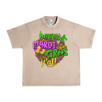 French Oak Happy Mardi Gras y'all Urban Heavy Tee - NancyCooperArtShop
