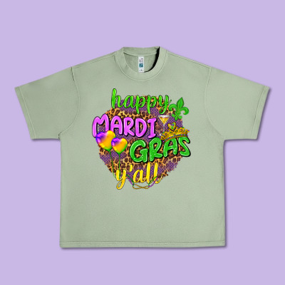 Happy Mardi Gras Y'all Urban Heavy Tee Designed By Nancycooperartshop