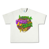 Pistachio Happy Mardi Gras y'all Urban Heavy Tee - NancyCooperArtShop