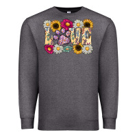 Charcoal Heather love dog Premium Sweatshirt - CowhideDigitalArt