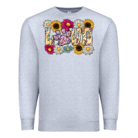Heather Grey love dog Premium Sweatshirt - CowhideDigitalArt