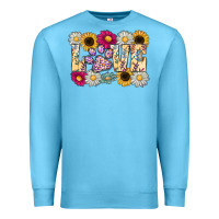 Ocean Blue love dog Premium Sweatshirt - CowhideDigitalArt