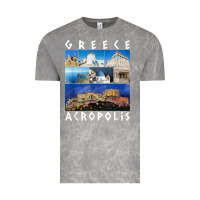 Cloud Rock greece acropolis famous sights gallery traveler souvenir t shirt Vintage Tee - baoMotion