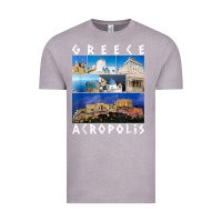 Vintage Zinc greece acropolis famous sights gallery traveler souvenir t shirt Vintage Tee - baoMotion