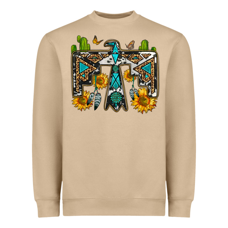 Western Free Bird Heavyweight Sweatshirt by OliviaCreatesArt | Teevron