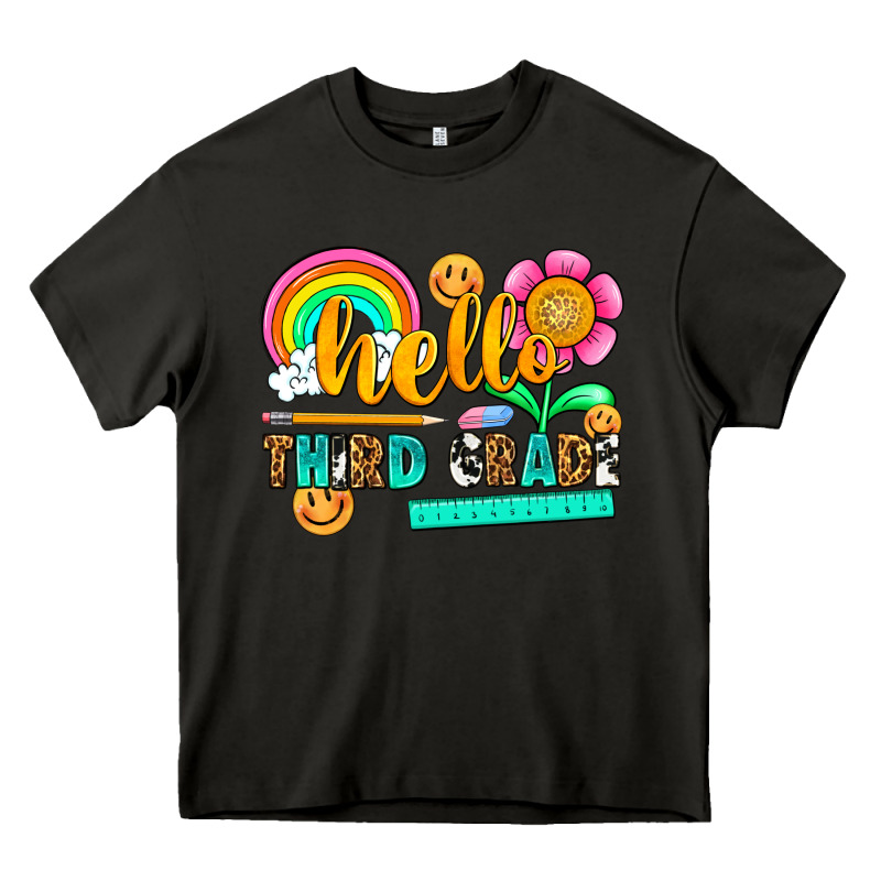 Hello Third Grade Heavy Core Tee by NancyCooperArtShop | Teevron