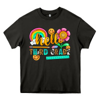 Asphalt hello third grade Heavy Core Tee - NancyCooperArtShop