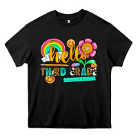 Black hello third grade Heavy Core Tee - NancyCooperArtShop
