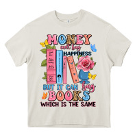 Cream money can't buy happiness but it can buy books whi Heavy Core Tee - JahusDesignShop
